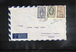 Greece 1950 Interesting Airmail Letter - Cartas & Documentos