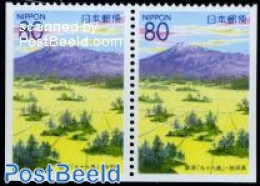 Japan 2000 Akita Bottom Booklet Pair, Mint NH - Unused Stamps