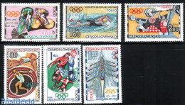 Czechoslovkia 1964 Olympic Games Tokyo 6v, Mint NH, Sport - Athletics - Cycling - Football - Kayaks & Rowing - Olympic.. - Andere & Zonder Classificatie