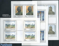 Czechoslovkia 1990 National Galeries 4 M/ss, Mint NH, Art - Paintings - Other & Unclassified