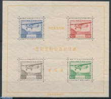 Japan 1934 Japanese Post S/s, Mint NH, Transport - Aircraft & Aviation - Nuevos