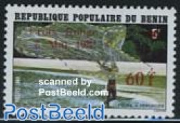 Benin 1982 Red Cross, Overprint 1v, Mint NH, Health - Nature - Red Cross - Fishing - Ungebraucht