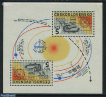 Czechoslovkia 1985 Intercosmos S/s, Mint NH, Science - Transport - Space Exploration - Halley's Comet - Andere & Zonder Classificatie