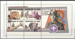 Niger 1998, Scout, Lion, Rhino, Giraffe, Elephant, 4val In BF - Olifanten