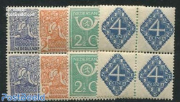 Netherlands 1923 Definitives 4v, Blocks Of 4 [+], Mint NH - Ungebraucht