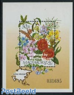 Hungary 1993 Asian Flowers S/s, Mint NH, Nature - Flowers & Plants - Orchids - Unused Stamps