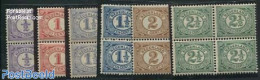 Netherlands 1899 Definitives 6v, Blocks Of 4 [+], Mint NH - Nuovi