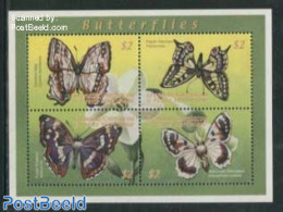 Grenada Grenadines 2000 Butterflies 4v M/s, Mint NH, Nature - Butterflies - Flowers & Plants - Grenade (1974-...)