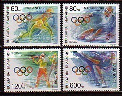 Winter Olympic Games Nagano - Sport - Bulgaria  1997 -  Set MNH** - Inverno1998: Nagano