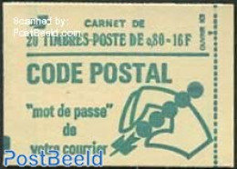 France 1976 Definitives Booklet 20x0.80, Mint NH, Stamp Booklets - Ungebraucht