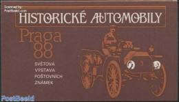 Czechoslovkia 1988 Automobiles Booklet, Mint NH, Transport - Stamp Booklets - Automobiles - Other & Unclassified