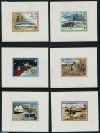 Liberia 1974 UPU Centenary 6 S/s Imperforated, Mint NH, Nature - Transport - Horses - Post - U.P.U. - Railways - Ships.. - Post