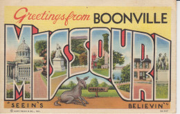 Greeting From Boonville   ''SEEIN'S'' ''BELIEVIN''Missouri US Multi Views 2 Scans - Sonstige & Ohne Zuordnung