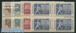 Netherlands 1952 ITEP 4v, Blocks Of 4 [+], Mint NH, Science - Transport - Telecommunication - Post - Railways - Nuovi