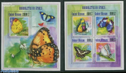 Guinea Bissau 2013 Butterflies 2 S/s, Mint NH, Nature - Butterflies - Guinée-Bissau