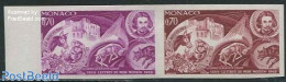 Monaco 1969 Daudet, 70c, 2 Coulour Proofs In Pair, Mint NH, Nature - Various - Animals (others & Mixed) - Horses - Spe.. - Neufs