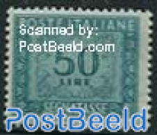 Italy 1947 50L, Postage Due, Stamp Out Of Set, Unused (hinged) - Andere & Zonder Classificatie