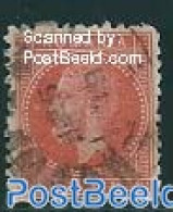 Romania 1876 30B Red On Yellowish Paper, Used, Used - Usado