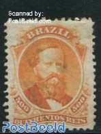 Brazil 1866 500R Gold-yellow, Used, Small Brown Spot, Used - Usados