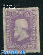 Brazil 1877 20R Violet/lilac, Unused Hinged, Unused (hinged) - Unused Stamps