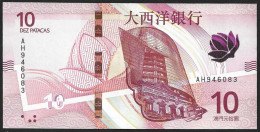 Macau 10 Patacas 2020 P129 BNU UNC - Macao