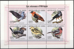 Niger 2000, Birds, 6val In BF - Uccelli Canterini Ed Arboricoli