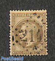 France 1862 30c Brown, Used, Used Stamps - Oblitérés