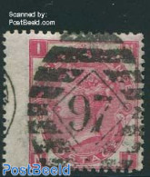 Great Britain 1867 3p, Plate 6, Used, Used Stamps - Gebruikt