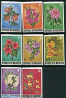 Maldives 1973 Flowers 8v, Imperforated, Mint NH, Nature - Flowers & Plants - Malediven (1965-...)