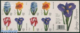 United States Of America 2005 Flowers Foil Booklet (double Sided), Mint NH, Nature - Flowers & Plants - Stamp Booklets - Nuevos