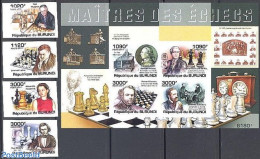 Burundi 2011 Chess 4v+s/s, Imperforated, Mint NH, Sport - Chess - Echecs