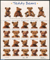 United States Of America 2002 Teddy Bears M/s S-a, Mint NH, Various - Teddy Bears - Toys & Children's Games - Nuevos