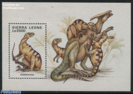 Sierra Leone 1995 Deinonychus S/s, Mint NH, Nature - Prehistoric Animals - Prehistorisch