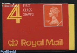 Great Britain 1989 Definitives Booklet 4x19p, Printed By Walsall, Mint NH, Stamp Booklets - Neufs