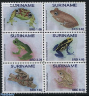 Suriname, Republic 2016 Frogs 6v [++], Mint NH, Nature - Frogs & Toads - Surinam