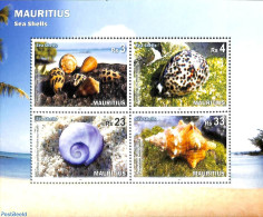 Mauritius 2017 Shells 4v M/s, Mint NH, Nature - Shells & Crustaceans - Vie Marine