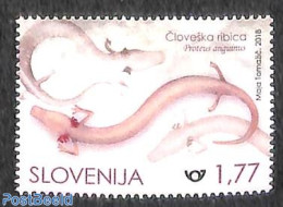 Slovenia 2018 Fishing 1v, Mint NH, Nature - Fish - Fishing - Peces