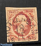 Netherlands 1852 10c, Used, ROTTERDAM-C, Used Stamps - Usados