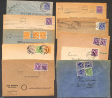 Germany, Federal Republic 1946 Lot With 10 Post-war Postal History Covers Or Cards Deutsche Post, Postal History - Cartas & Documentos