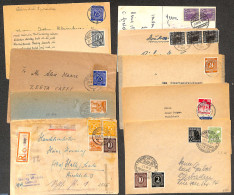 Germany, Federal Republic 1946 Lot With 10 Post-war Postal History Covers Or Cards Deutsche Post, Postal History - Brieven En Documenten