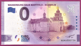 0-Euro XERS 01 2021 WASSERBURG HAUS MARTFELD-SCHWELM - Privatentwürfe