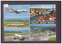 FORMAT 10x15cm - ZÜRICH KLOTEN - AIRPORT - AVION - AVIATION  - TB - Zürich