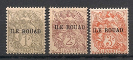 ROUAD - 1916-20 - N°YT. 4 - 5 - 6 - Type Blanc 1c / 2c / 3c - Neuf Luxe ** / MNH / Postfrisch - Nuevos