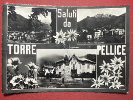 Cartolina - Saluti Da  Torre Pellice ( Torino ) - Vedute Diverse - 1958 - Altri & Non Classificati