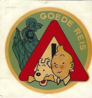 TINTIN   Autocollant Goede Reis - Bandes Dessinées