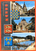 28 DREUX  Multivues Blason Beffroi Chapelle Piscine Carte Vierge TBE - Dreux