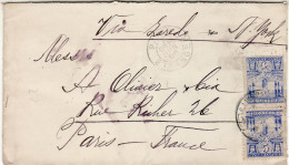 MEXICO 1896 LETTER SENT FROM SUCURSAL TO PARIS - Mexique