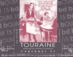 Etiquette Vin RABATE Pascal Festival Bd Blois 1997 (Ibicus Les Petits Ruisseaux) (Cabernet 97) - Tischkunst