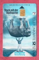 Germany- Stark Mit Der Stuttgarten. Stuttgarten Versicherung, Strong With The Stuttgart. Stuttgart Insurance. Used Phone - S-Series : Guichets Publicité De Tiers