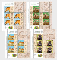 Romania 2024 - Extinct Species From The Fauna Of Romania - Four M/S MNH - Unused Stamps